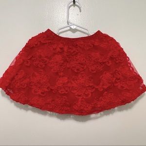 Girls Red Skirt